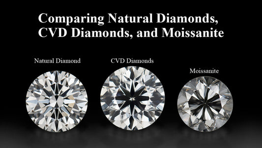 Comparing Natural Diamonds, CVD Diamonds, and Moissanite: A Buyer’s Guide