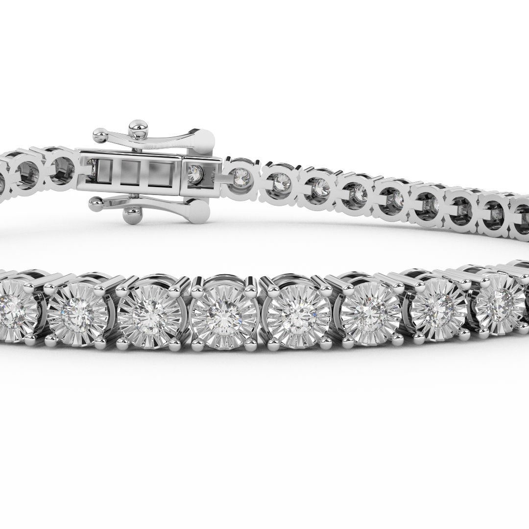 2/3 Cttw Certified Diamond Tennis Bracelet In 14KT Gold