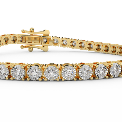 2/3 Cttw Certified Diamond Tennis Bracelet In 14KT Gold