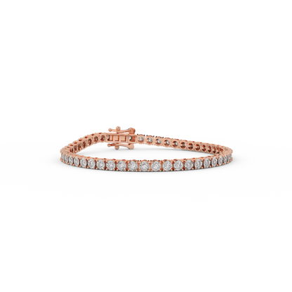 2/3 Cttw Certified Diamond Tennis Bracelet In 14KT Gold