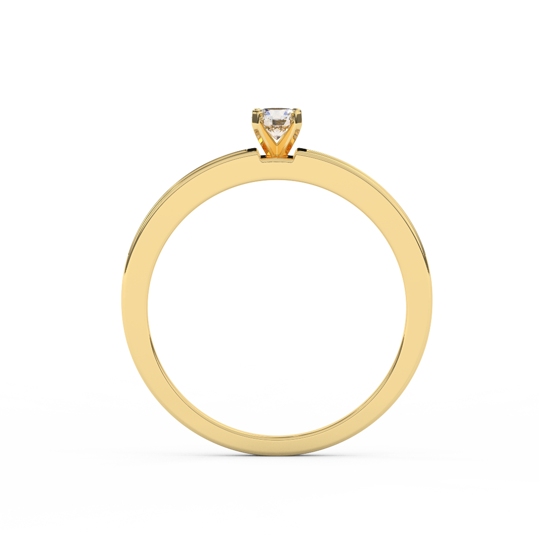 1/2 Cttw Certified Diamond Floris Channel-Setting Ring In 14kt Gold