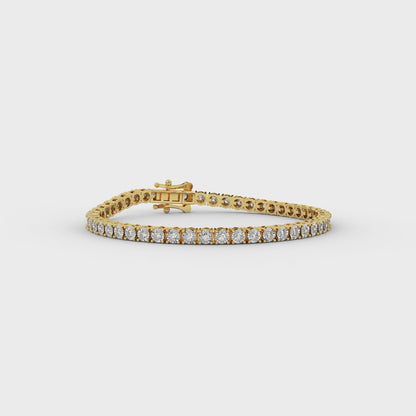 2/3 Cttw Certified Diamond Tennis Bracelet In 14KT Gold