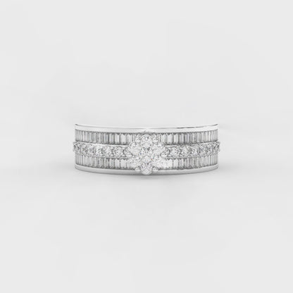 6/7 Cttw Certified Natural Diamond Floris Ring | Timeless Elegance In 14kt Gold